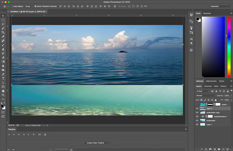 Photoshop Tutorial Create Fantasy Seascape Stock Photo Composites