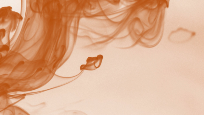 Orange Ink in Water Stock Photo Orange Ink in Water Stock Photo