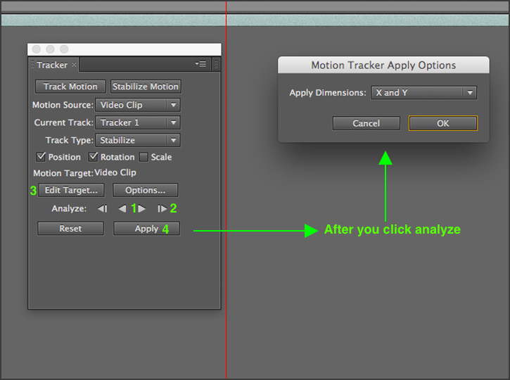 After Effects - Stabilizing Motion