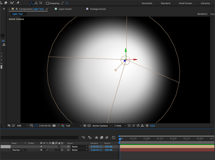 After Effects - Light testing
