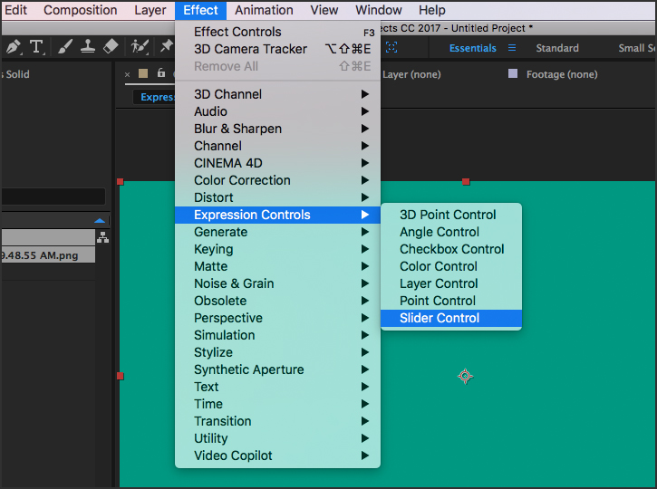 after effects slider control wiggle expression