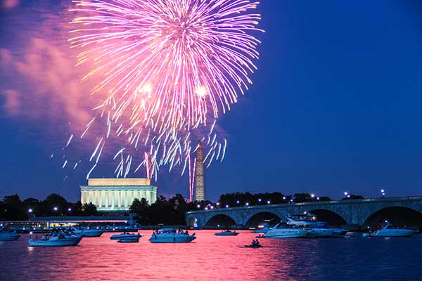 Washington DC Fireworks Free Stock Photo