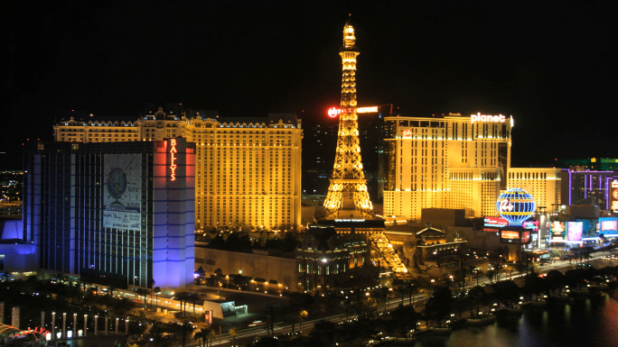 Time Lapse Las Vegas Skyline Night
