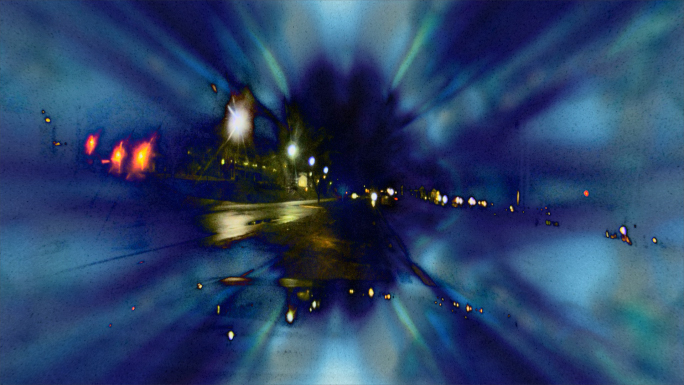 Time Lapse Road Rush Night Chaos