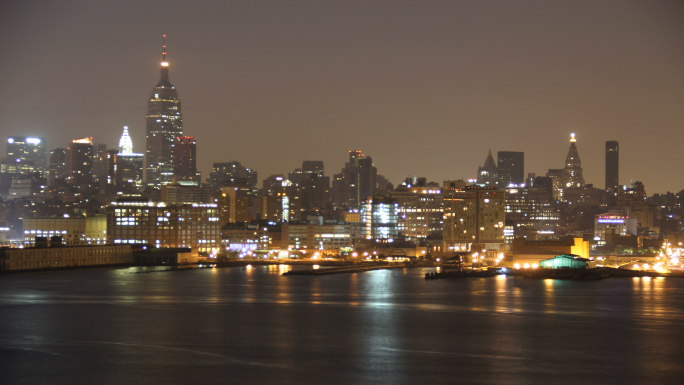 NYC Skyline Sunrise Time Lapse
